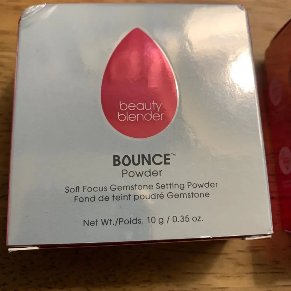2 Pack beauty blender‎ BOUNCE Soft Focus Gemstone Setting POWDER Nutmeg